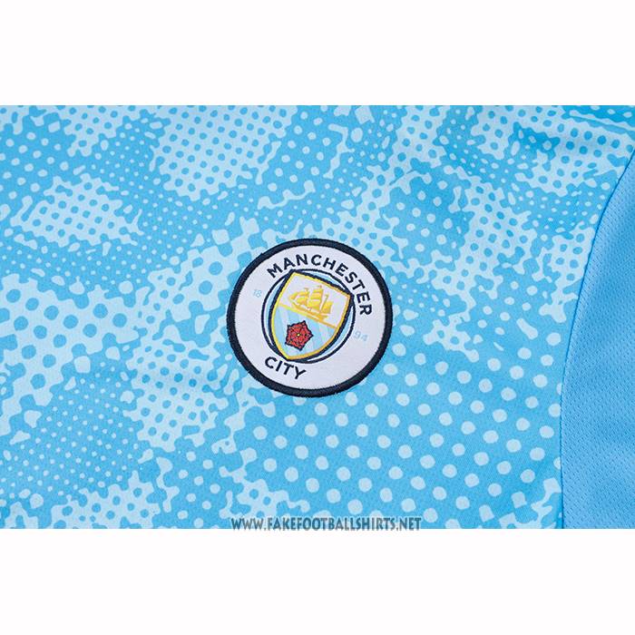 Tracksuit Manchester City Short Sleeve 2025-2026 Blue - Shorts